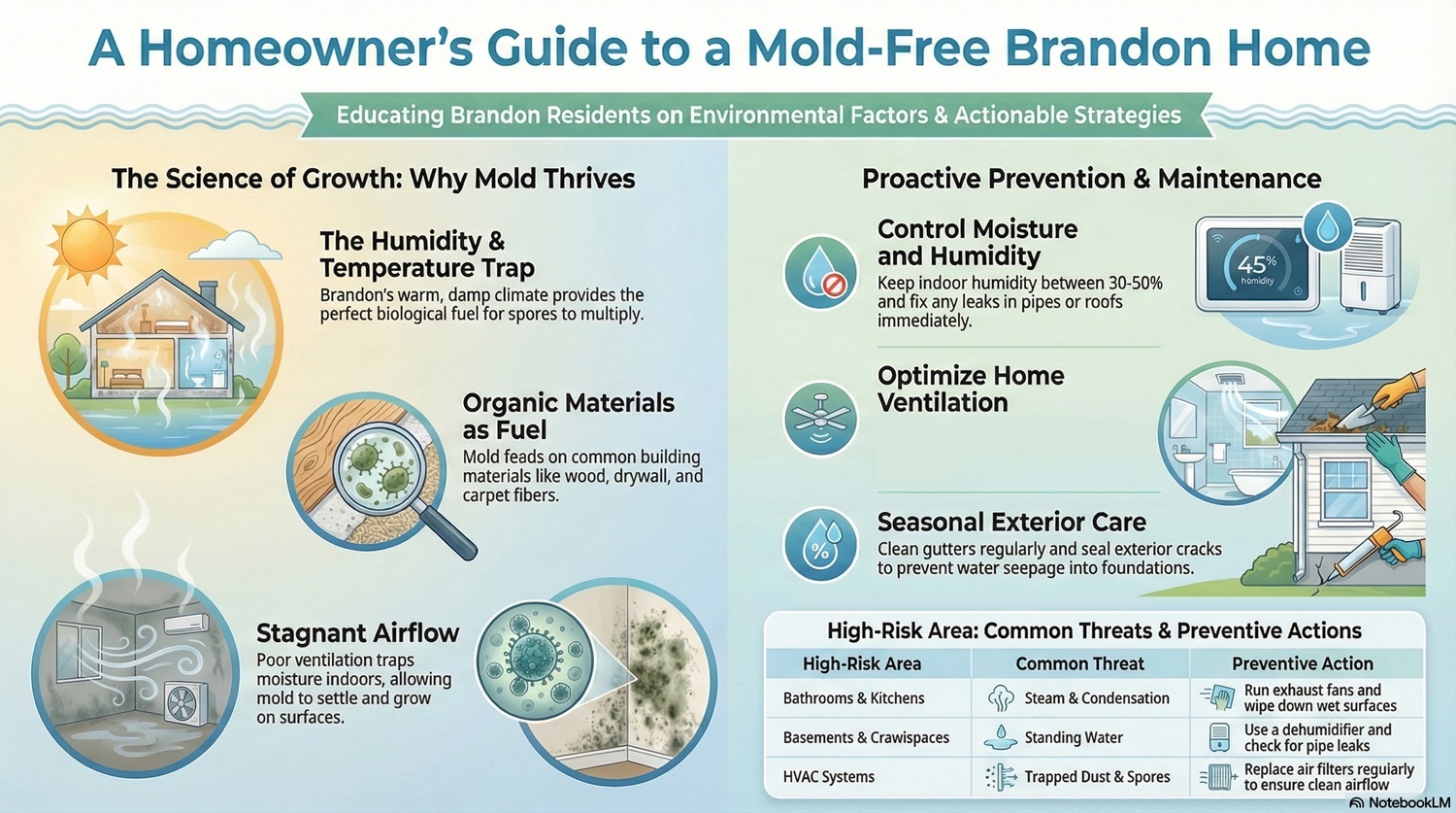 How To Keep Mold Growth From Happening In Your Brandon Home