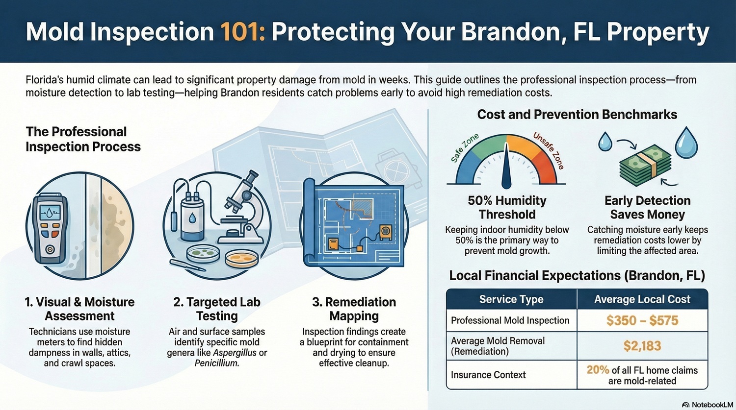 10 Essential Things To Know About Mold Inspection In Brandon FL Before It Gets Out Of Control